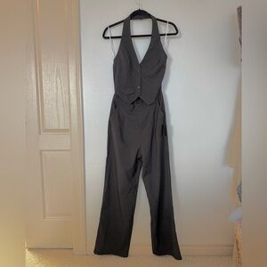Lulus Black Halter Jumpsuit